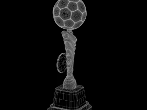3d trophy cup hot neon 3D Model