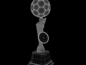 3d trophy cup hot neon 3D Модель