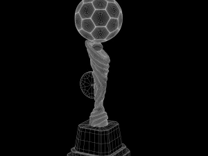 3d trophy cup hot neon 3D Model