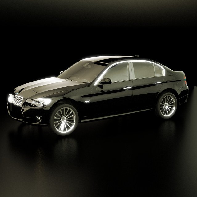 bmw 3 series 2008 facelift e90 Modelo 3D .c4d .max .obj .3ds .fbx .stl .blend 
