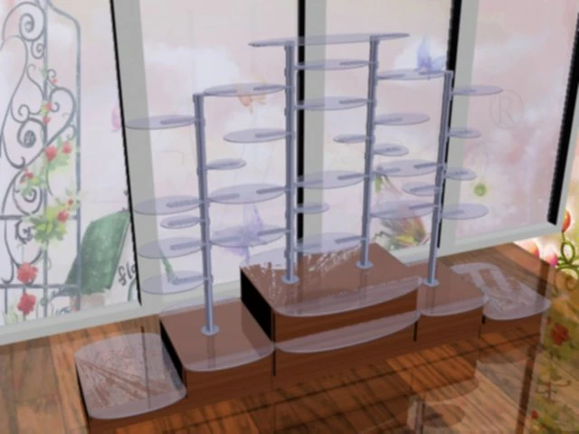 유리 진열장 3D 모델 .c4d .max .obj .3ds .fbx .stl .blend