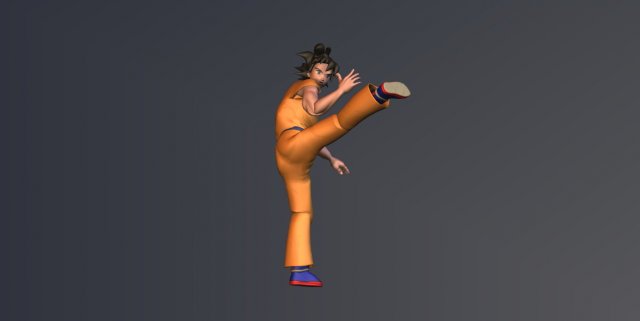 ken vs goku 3D Model .c4d .max .obj .3ds .fbx .stl .blend 