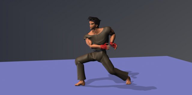ninja 3D Model .c4d .max .obj .3ds .fbx .stl .blend 