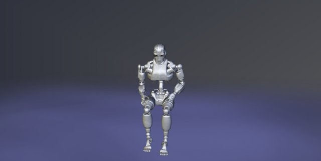 robot 3D Model .c4d .max .obj .3ds .fbx .stl .blend 