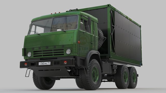 kamaz 3D Model .c4d .max .obj .3ds .fbx .stl .blend 