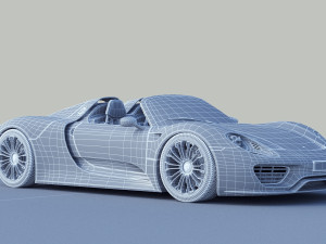 porsche 918 spyder Model 3D