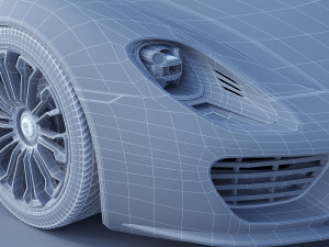 porsche 918 spyder Model 3D
