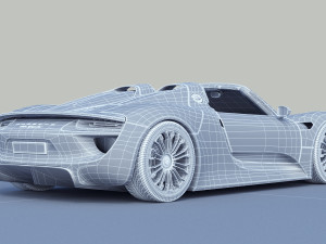 porsche 918 spyder Model 3D
