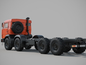 kamaz 8x8 3Dモデル
