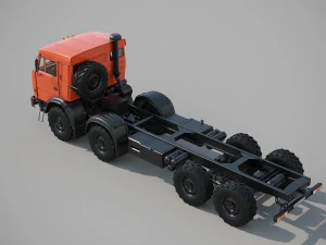 kamaz 8x8 3D Model