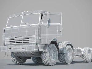kamaz 8x8 3D Model