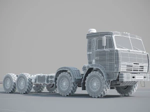 kamaz 8x8 3D Model