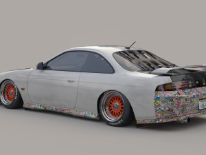 nissan silvia s14 Model 3D