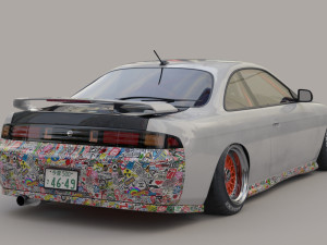 nissan silvia s14 Model 3D