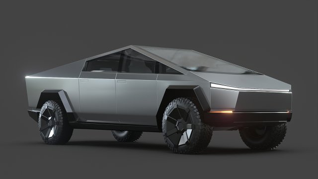 tesla cybertruck Modelo 3D .c4d .max .obj .3ds .fbx .stl .blend 