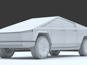 tesla cybertruck Modelo 3D