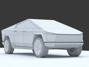 tesla cybertruck Modelo 3D