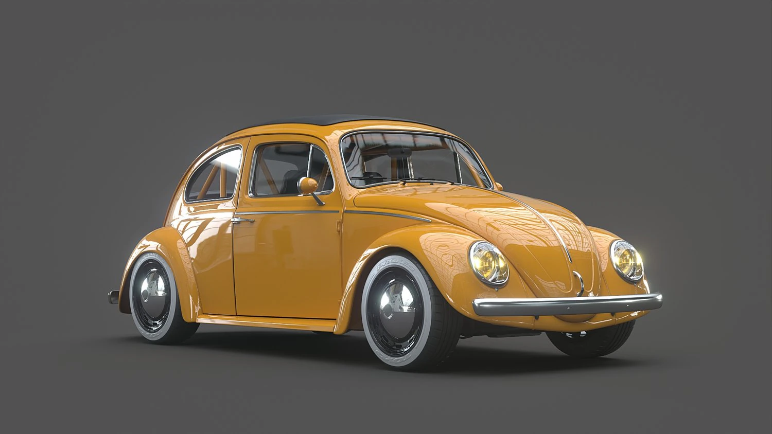 volkswagen beetle 1963 3D Model .c4d .max .obj .3ds .fbx .stl .blend 