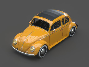 volkswagen beetle 1963 Model 3D