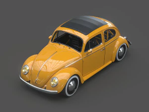 volkswagen beetle 1963 3D Model