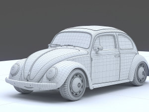 volkswagen beetle 1963 Model 3D