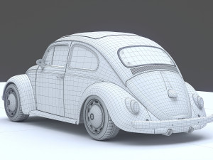 volkswagen beetle 1963 Model 3D