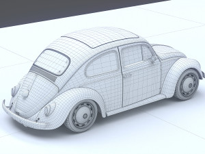 volkswagen beetle 1963 Model 3D
