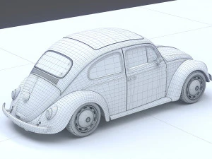 volkswagen beetle 1963 3D Model