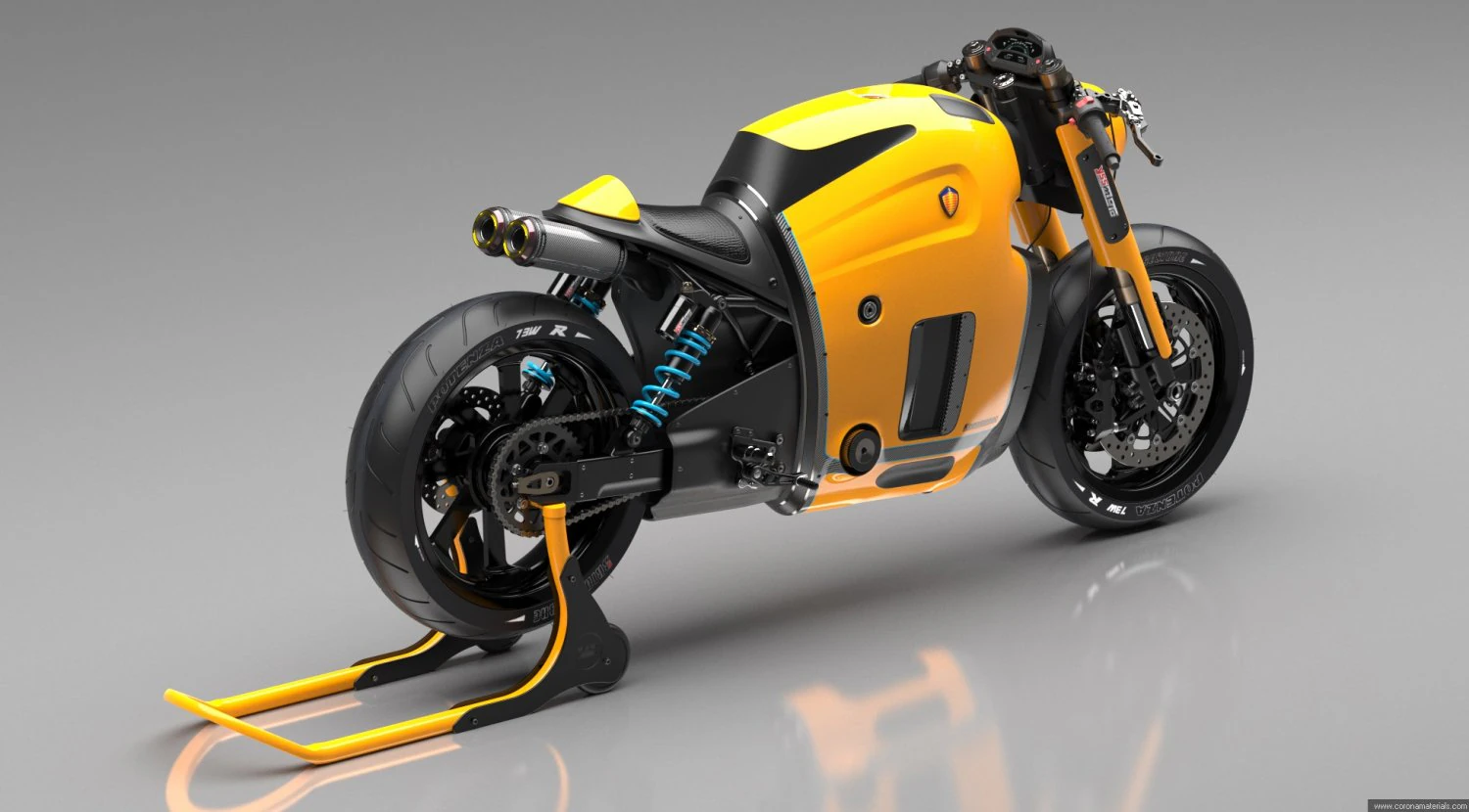 koenigsegg motorcycle 3D Model .c4d .max .obj .3ds .fbx .stl .blend 