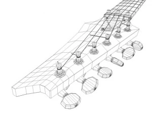 ibanez rg 870 qmz 3D Model