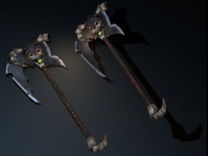 fantasy axe Modello 3D