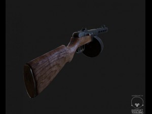 ppsh 41 3D 모델
