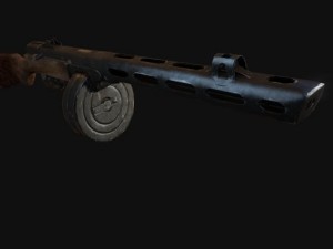 ppsh 41 3D 모델