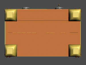 chest with coins 3D Model