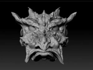Drachenkopf 3D Modell