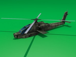 ah64 apache Modelo 3D
