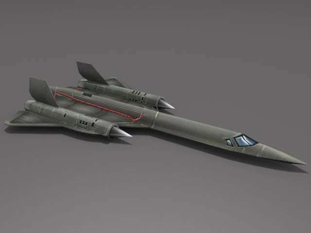 sr71 blackbird 3D Model .c4d .max .obj .3ds .fbx .stl .blend 