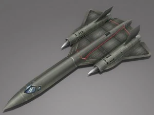 sr71 blackbird 3D Model