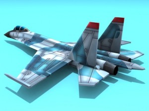 su27 flanker Modello 3D