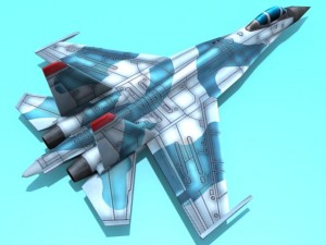 su27 flanker Modello 3D