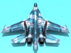 su27 flanker Modello 3D