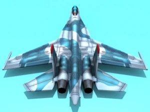 su27 flanker 3D Model