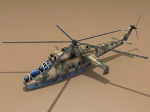 mi24 trasero Modelo 3D