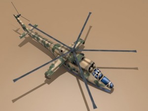 mi24 hind Model 3D