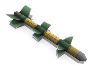 long range missiles 3D Model