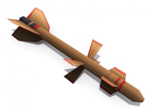 medium range missiles 3D 模型