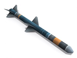 medium range missiles 3D 模型