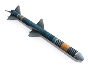 medium range missiles 3D Model