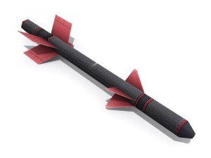 medium range missiles 3D 模型