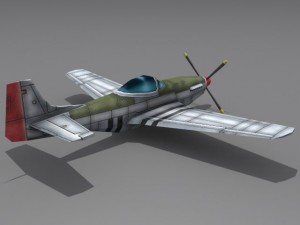 p51 mustang Modello 3D